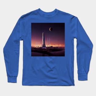 Interplanetary Spaceport Long Sleeve T-Shirt